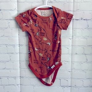 Organic cotton map onesie